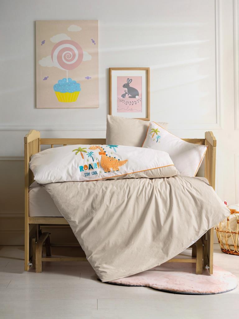 cotton-box-pucnh-nakisli-bebek-nevresim-takimi-lucky-pembe-13521.jpg Punch Nakışlı Bebek Nev Takımı Kiddo - Görsel 1