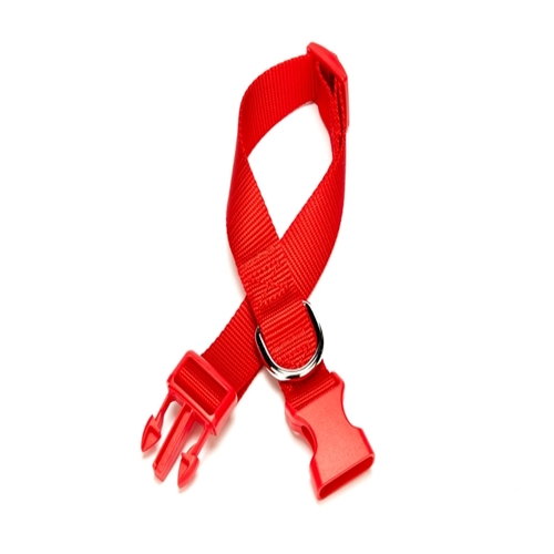 dabt3010m-red-jpg.jpg Dokuma Köpek Boyun Tasması 2 cm x 30-45 cm Kırmızı 25 kg - Görsel 1