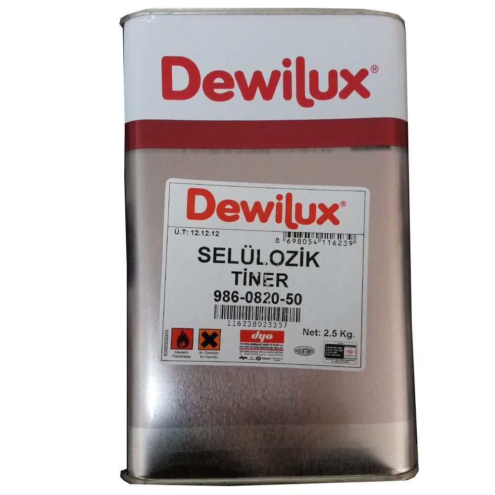 dewilux-selulozik-tiner-2-5-kg-25041.jpg Selülozik Tiner - 2.5 Kg Profesyonel Çözücü - Görsel 1