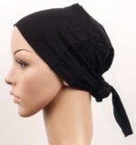 Dikişsiz Bağlamalı Tesettür Bone - Bağlamalı Bandana - Görsel 2