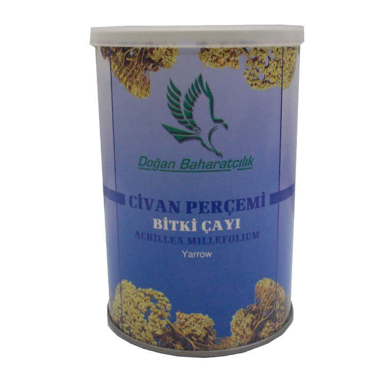 Civanperçemi Otu 100Gr Tnk - Doğan Baharat Doğal Civanperçemi Otu 100 Gr Teneke Kutu - Görsel 1