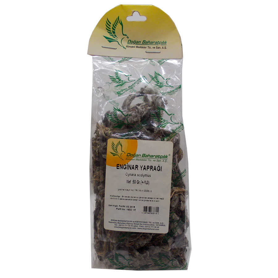 Enginar Yaprağı 50Gr Pkt - Doğan Baharat Doğal Enginar Yaprağı 50 Gr Paket - Görsel 1