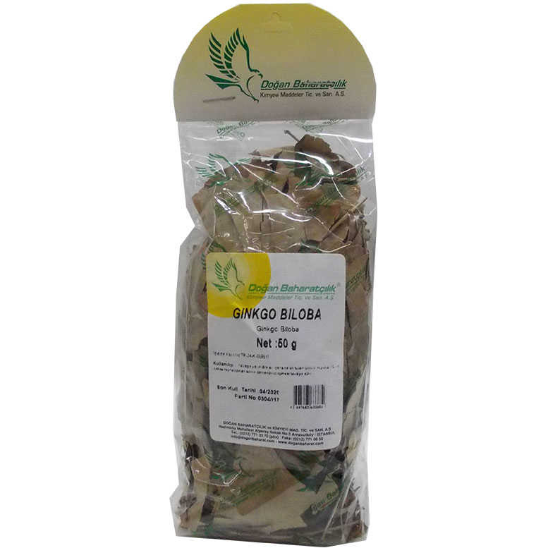 Ginkgo Biloba Yaprağı 50Gr Pkt - Doğan Baharat Doğal Ginkgo Biloba Yaprağı 50 Gr Paket - Görsel 1