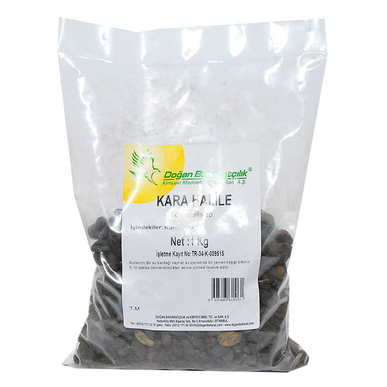 Kara Halile 1Kg Pkt - Doğan Doğal Kara Halile 1000 Gr Paket - Görsel 1