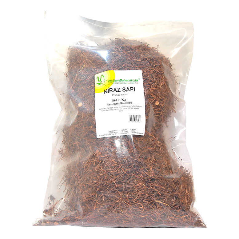 Kiraz Sapı, Kiraz Çöpü 1Kg Pkt - Doğan Doğal Kiraz Sapı, Kiraz ü 1000 Gr Paket - Görsel 1