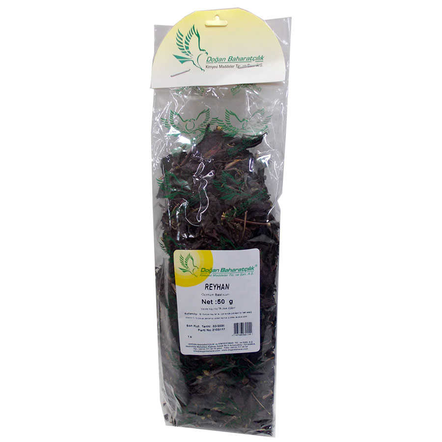 Reyhan Otu 50Gr Pkt - Doğan Baharat Doğal Reyhan Otu Mor 50 Gr Paket - Görsel 1