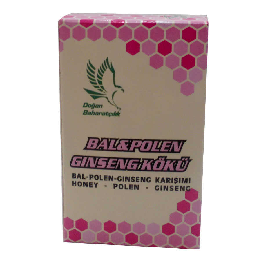 Bal Polen Ginseng Kökü Karışımı 230Gr - Doğan Baharat Bal Polen Ginsengli Karışım Cam Kavanoz 230 Gr - Görsel 1