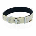Softlu Köpek Boyun Tasması 3 cm 42 cm-50 cm Haki