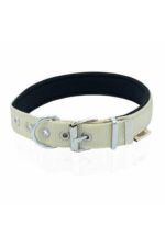 Softlu Köpek Boyun Tasması 3 cm 42 cm-50 cm Haki