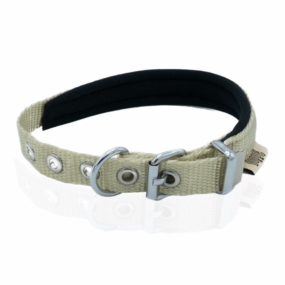 dsbt1510mkhaki-3-jpg716.jpg Softlu Köpek Boyun Tasması 1,5 cm x 30 cm Haki - Görsel 1