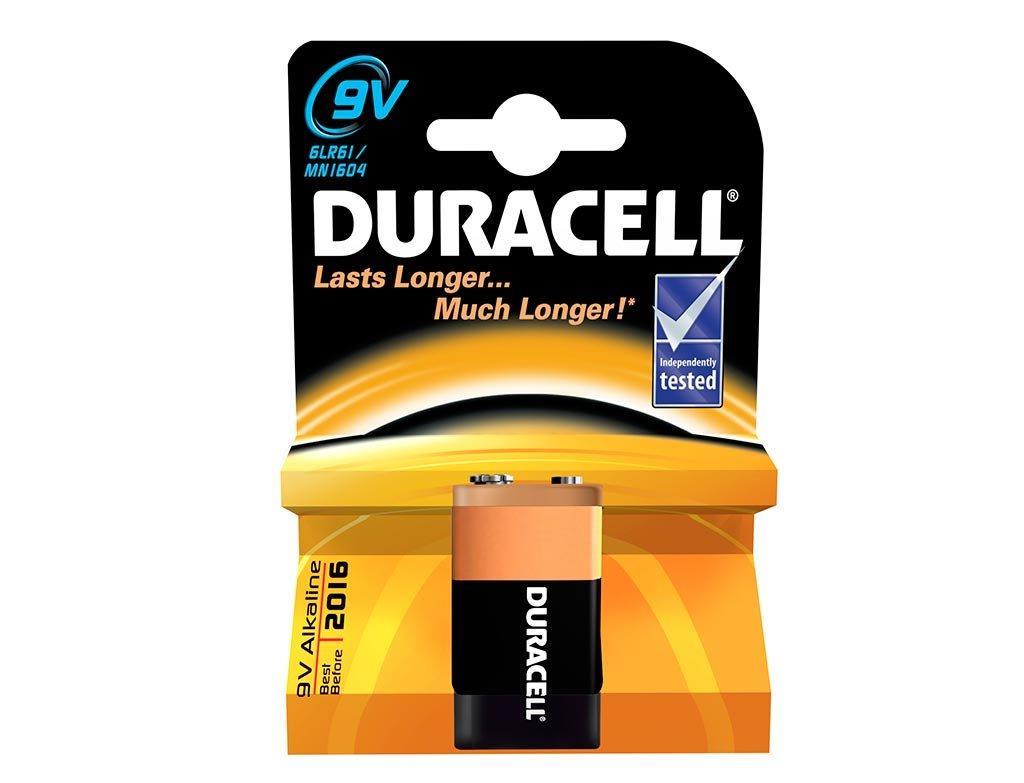 duracell-9-volt-alkalin-pil-10383.jpg 9 Volt lin Pil - Görsel 1