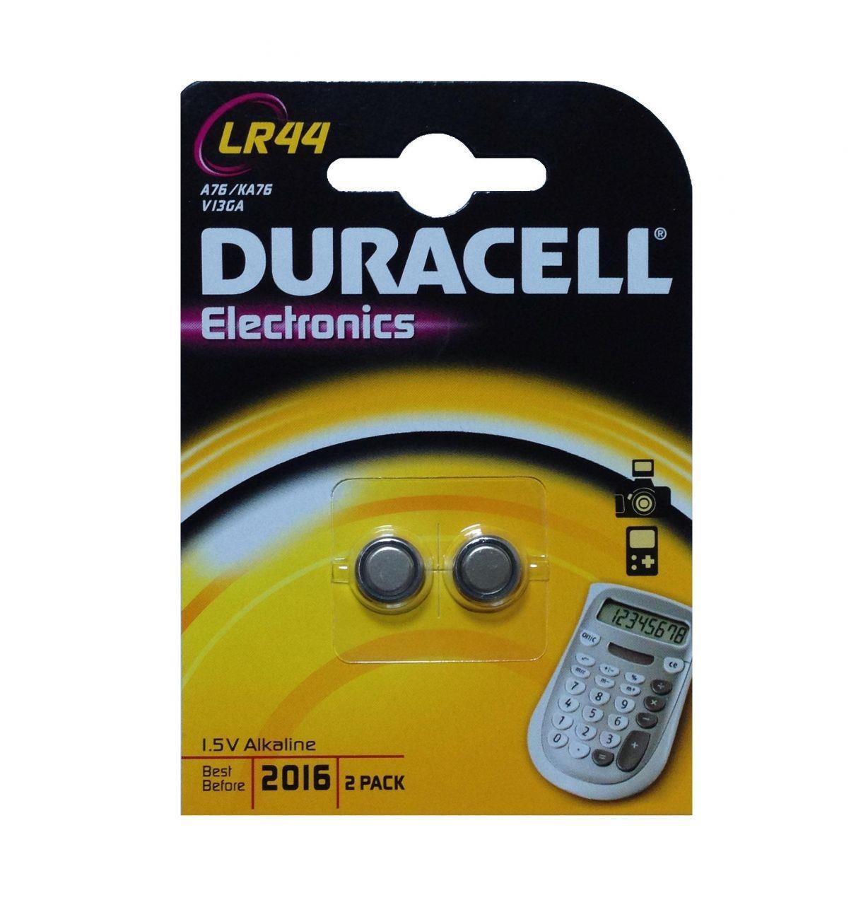 duracell-lr44-ag13-a76-1-5-volt-alkalin-pil-2-li-paket-39972.jpg LR44 / AG13 / A76 Alkalin Düğme Pil - 2'li Paket - Görsel 1