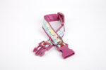 Pati Desenli Dokuma Köpek Boyun Tasması 3 cm x 36-60 cm Mor