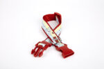 Pati Desenli Dokuma Köpek Boyun Tasması 3 cm x 36-60 cm Kırmızı
