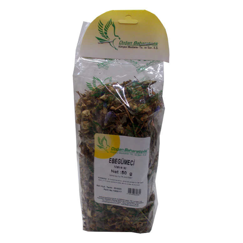 Ebegümeci Otu 50Gr Pkt - Doğan Baharat Ebegümeci Otu Doğal 50 Gr Paket - Görsel 1