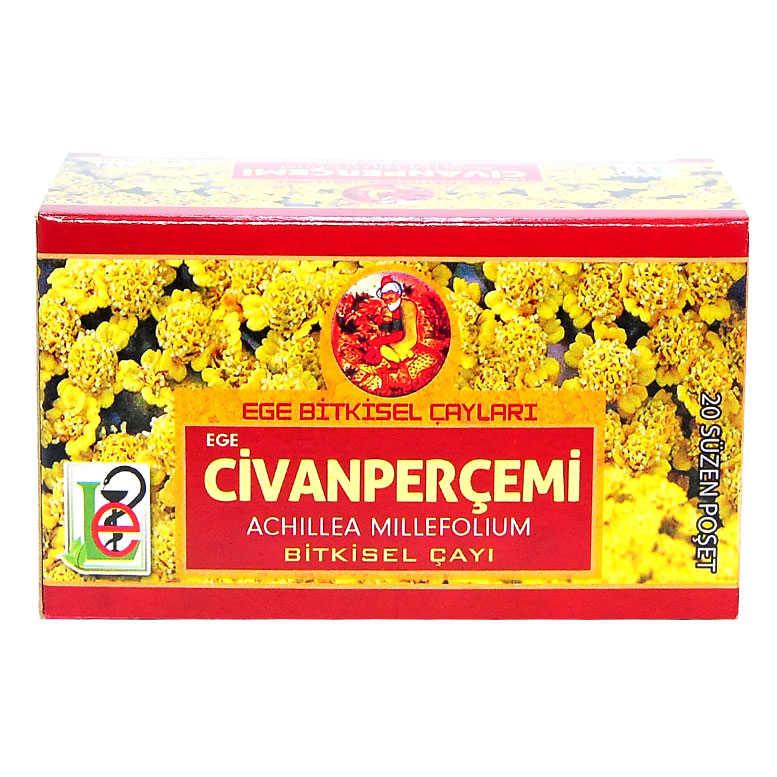 Civanperçemi Otu Bitki Çayı 20 Süzen Pşt - Ege Lokman Civanperçemi Otu Çayı 20 Süzen Poşet - Görsel 1