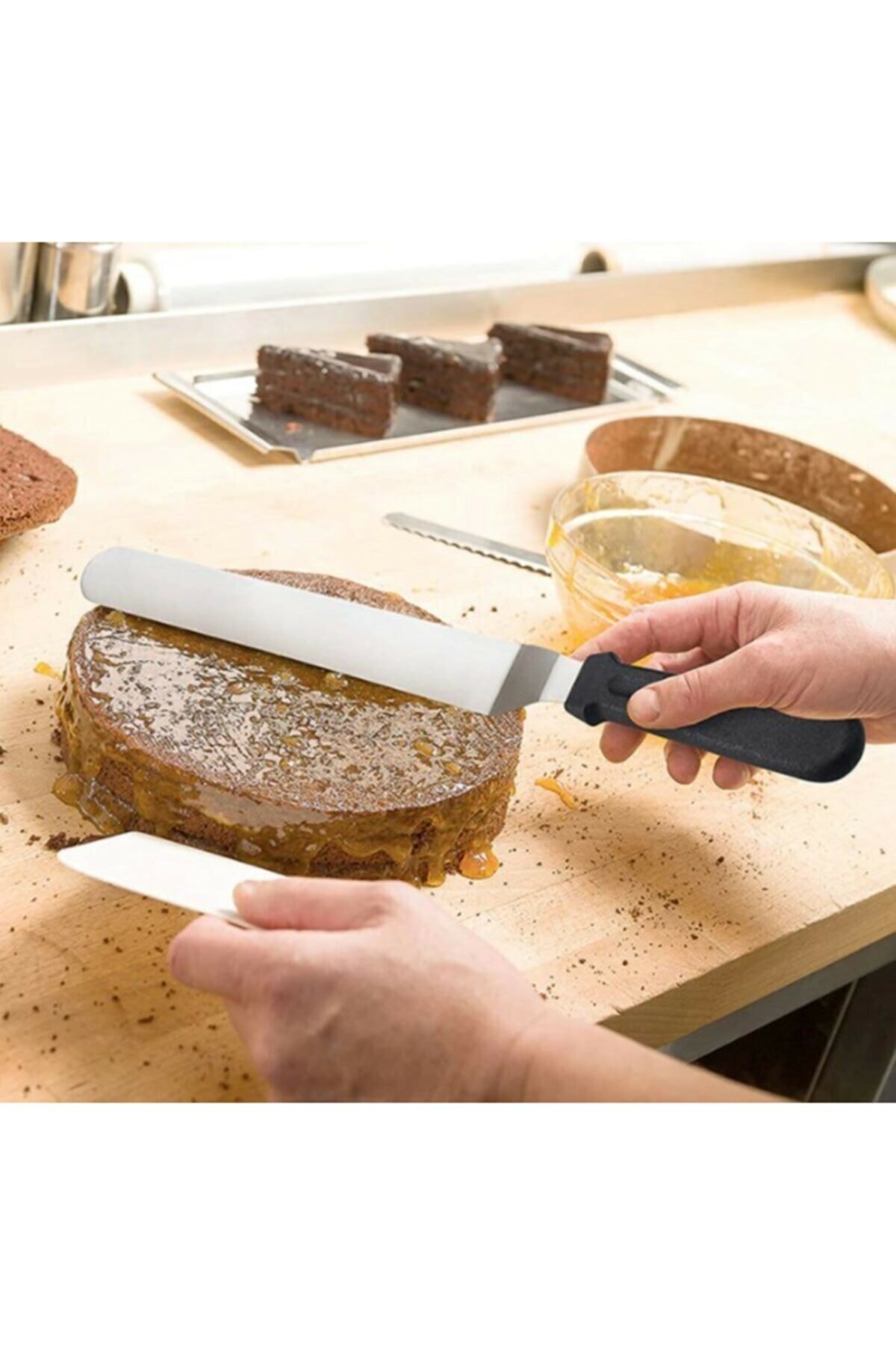 egik-past-2633-1.jpg Eğik Pasta Sıvama Spatulası Metal 33 Cm - Görsel 1