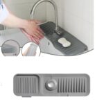 Elastik Mutfak Banyo Musluk Matı Düzenleyici Kaydırmaz Taban Organizer Lavabo Kenar Matı - Görsel 4