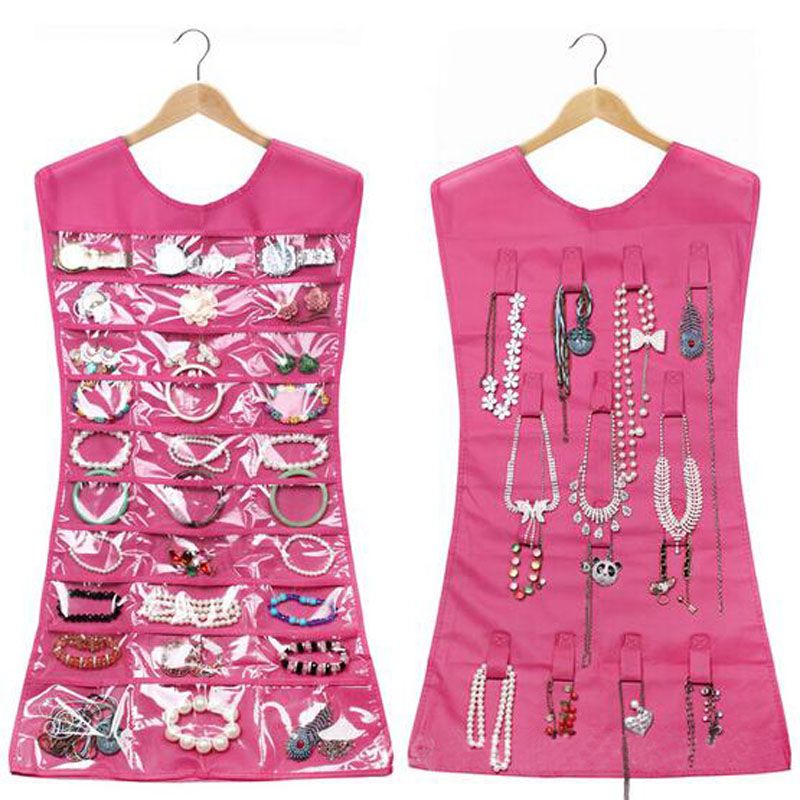 elbise-seklinde-taki-organizeri-pembe-resim-817.jpg Elbise Şeklinde Takı Organizeri - Pembe - Görsel 1