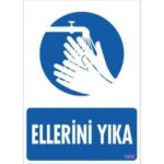 Ellerini Yıka Hijyen Uyarı Levhası