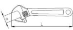 Elta 0601 Kurbağacık Anahtar 12'' 34 mm - Görsel 2