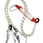 Çift Bacaklı  Emicili Lanyard Büyük Kancalı