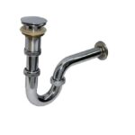 Krom Lavabo Sifonu lu Pop-Up 32 mm