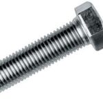 M12X30 Civata Beyaz Tam Paso 10 Adet