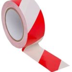 Yer İşaretleme Bandı Kırmızı Beyaz 50 mm 30 Metre