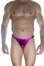 Erkek Arkası Fuşya Büzgülü Brazillian Slip - Görsel 2