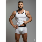 Erkek Beyaz Tank Top Boxer Takım