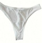 Erkek Biyeli Beyaz Transparan Brazillian Slip