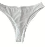 Erkek Biyeli Beyaz Transparan Brazillian Slip - Görsel 2