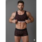 Erkek Desenli Tank Top Boxer Takımı - Görsel 3