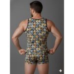 Erkek Desenli Tank Top Boxer Takımı - Görsel 3