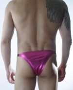 Erkek Fuşya Lame Brazillian Slip İç Giyim - Görsel 2