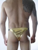 Erkek Gold Lame Brazillian Slip İç Çamaşırı - Görsel 2