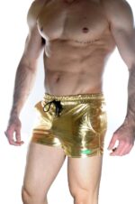 Erkek Gold Lame Short - Görsel 2