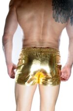 Erkek Gold Lame Short - Görsel 3