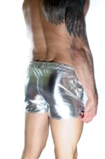 Erkek Gümüş Lame Short - Görsel 3