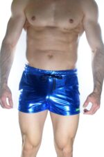 Erkek Mavi Lame Short - Görsel 2