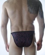Erkek Metalli Daire Desenli Slip - Görsel 2
