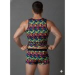 Erkek Renkli Tank Top Boxer Takımı - Görsel 2