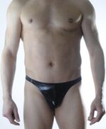Erkek Siyah Lame Brazillian Slip İç Çamaşırı - Görsel 3