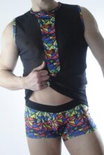 Erkek Transparan Renki Atlet Boxer Takımı - Görsel 2