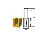 Eurostar 14403 İki Ağızlı Freze Kanal Açma Bıçağı 8X8X25 mm - Görsel 3