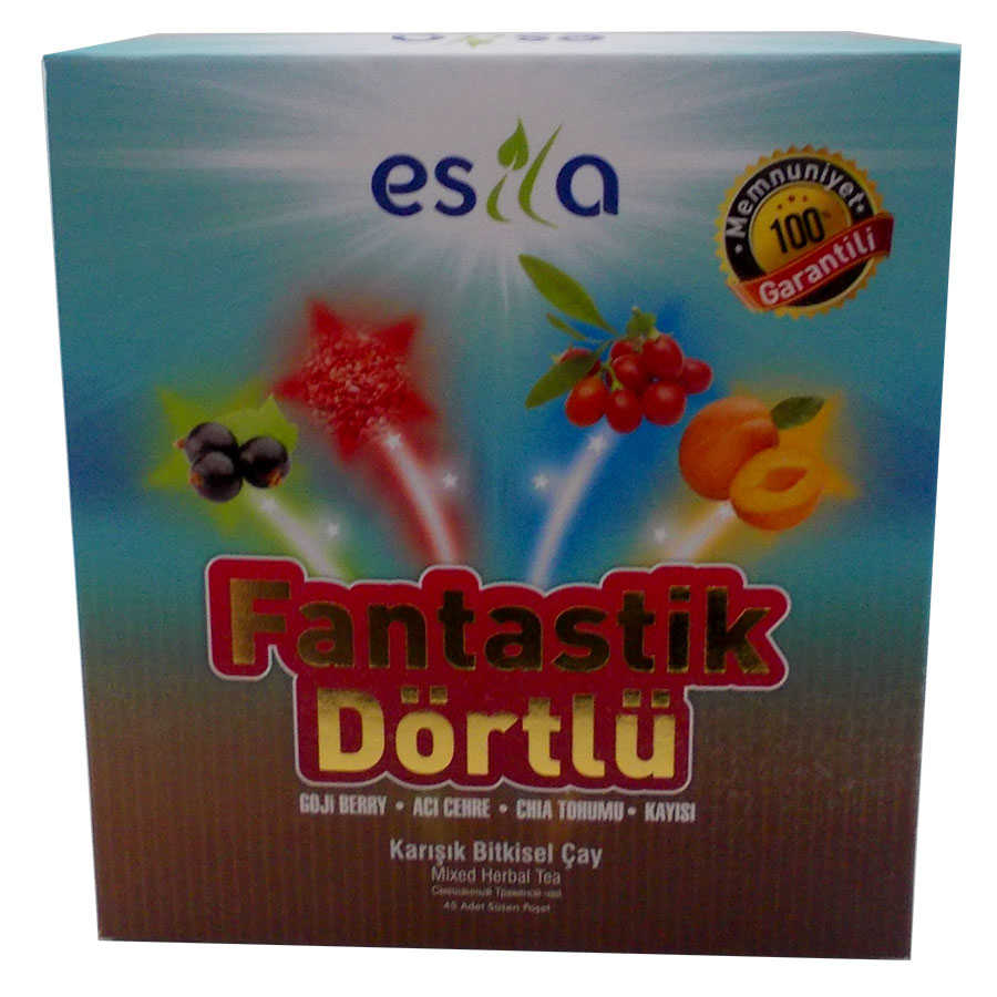 Fantastik Dörtlü Yaz Çayı 45 Pşt - Esila Fantastik Dörtlü sel Yaz Çayı 45 Süzen Poşet - Görsel 1