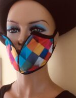 Fermuarlı 2 Katlı Fantezi Tasarım Maske - Görsel 2