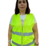 Fermuarlı Sarı İkaz Yeleği XL Beden 59 cm