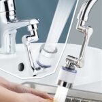 Filtreli Kireç Hapsedici Robotik Kol Musluk Başlığı - Mutfak Banyo Musluk Uzatma Aparatı Ucu